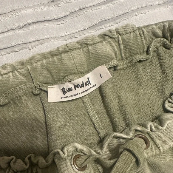 Three Bird Nest Sage Green Wide Leg Pant - Picture 3 of 8
